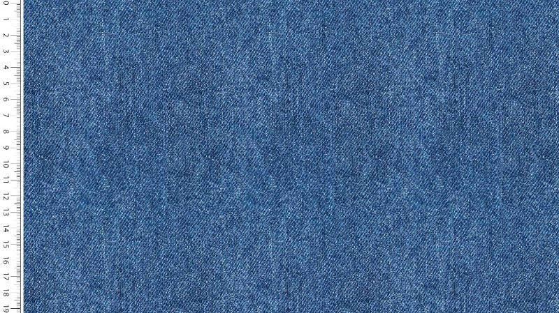  - 0,50m Jersey Digital Jeans Baumwolll-Jersey-Stoff uni Jeansfarbe Öko-Tex Standard 100 kaufen Meterware EU Stoffe