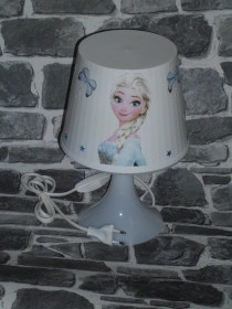 Nachttischlampe Kinderlampe  Lampe Baby - Anna und Elsa  Schmetterlinge