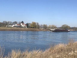 der Fluss, de Maas, Steyl,, die Niederlanden