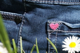 Jeans trifft Gänseblümchen
