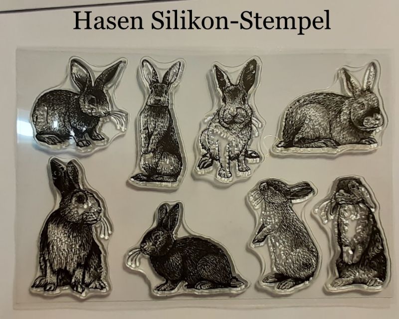 Die Silikonform - DER HASE, KLEIN - die Höhe: 3,5 cm