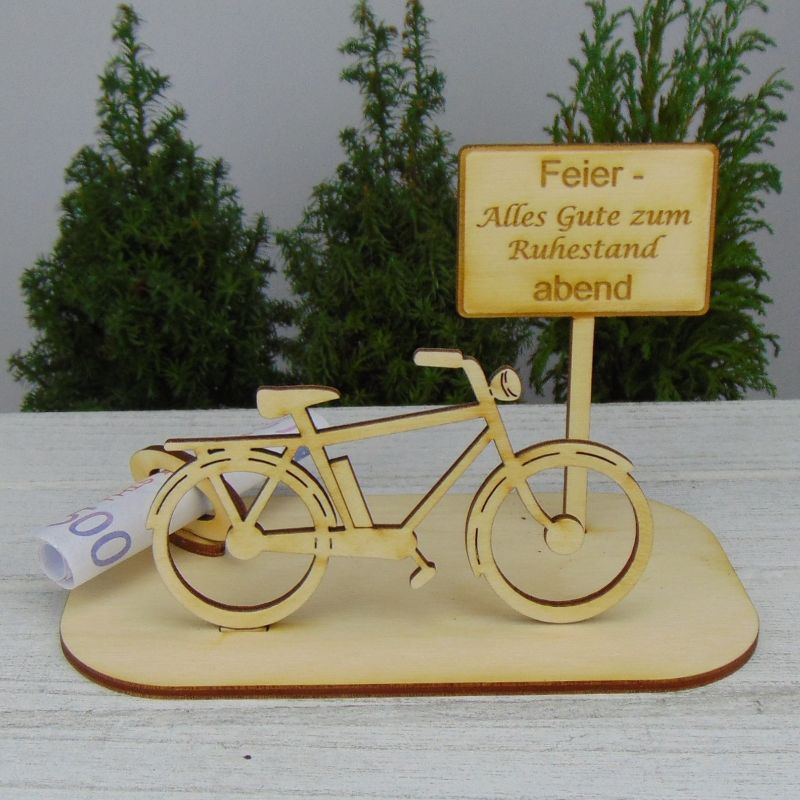 Geldgeschenk Herren, E-Fahrrad Herren, Geschenk E-Bike, Geschenk für Biker,  -K24- Feier- Alles Gute zum Ruhestand abend