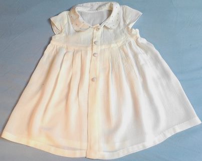 Babykleid in Größe 68 - 74, Festkleid für den Sommer in weiß, für Mädchen