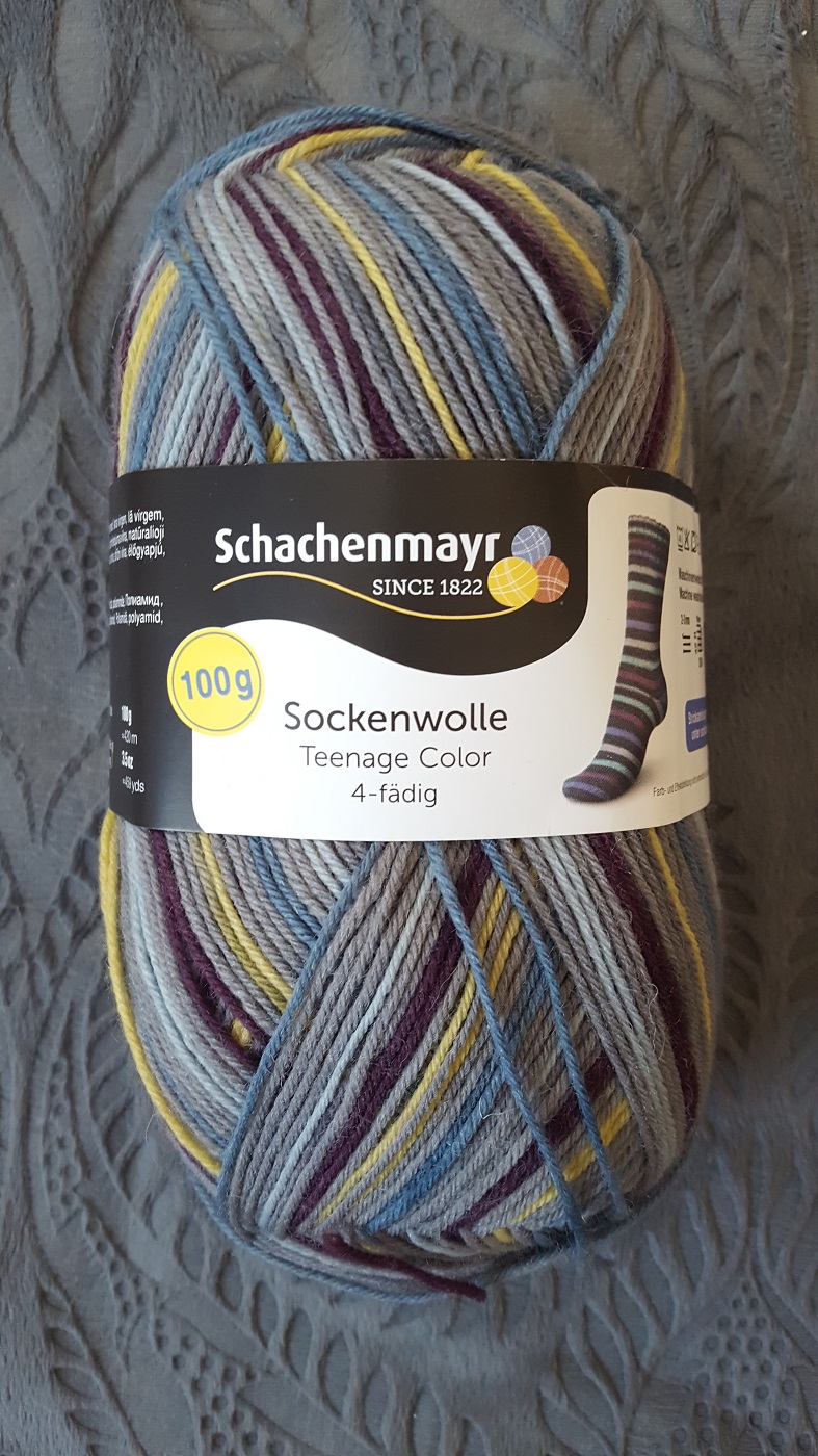 100g Sockenwolle von Schachenmayr Colorgarn *Teenage Color*, 4-fädig
