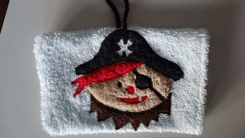  - Waschhandschuh (Waschlappen) der kleine Pirat 