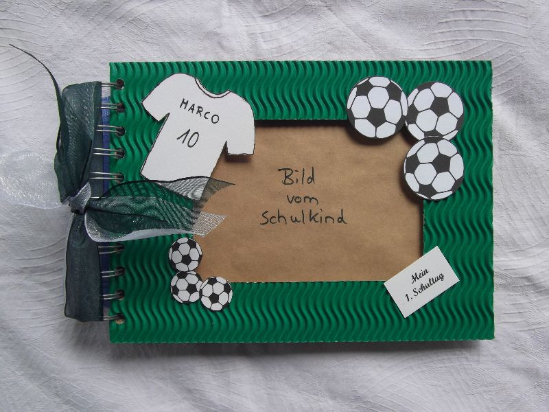 Fotoalbum/Gästebuch Fußball, Einschulung, Schulanfang, Kindergeburtstag