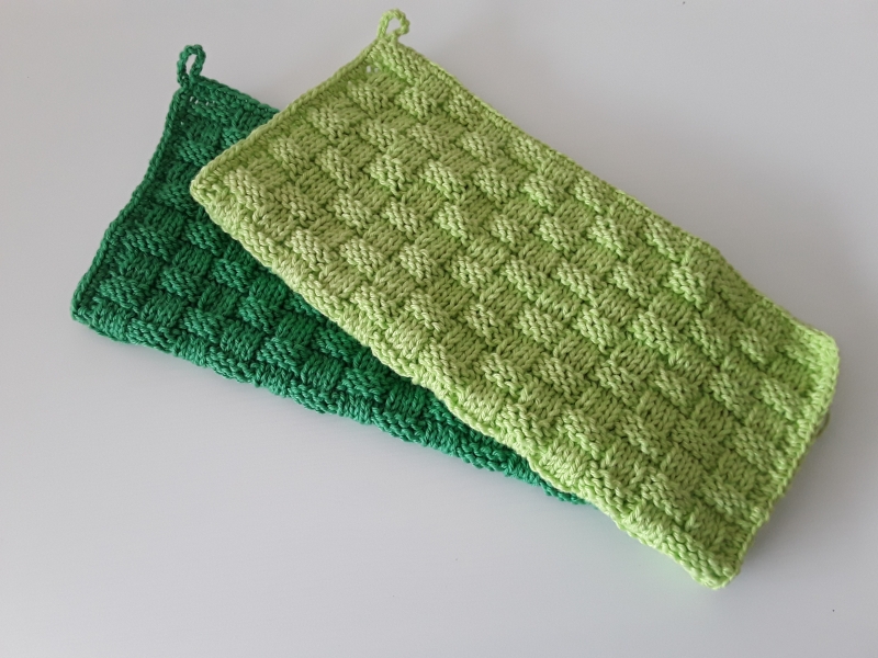 Waschlappen Baumwolle grün 2 Stück von friess-design