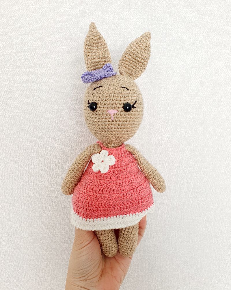  - Hase Bunny Rabbit Spielzeug Amigurumi gehäkelt Kuscheltier, Hase Stofftier, Geschenk