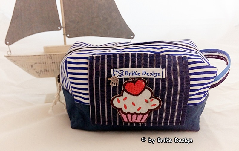  -  ☆Krimskrams-Tascherl maritim Cupcake☆ handmade BriKe Design   