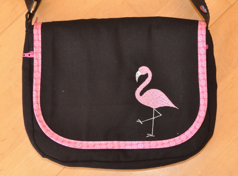 Wechselklappe Flamingo für Handtasche Buntklee