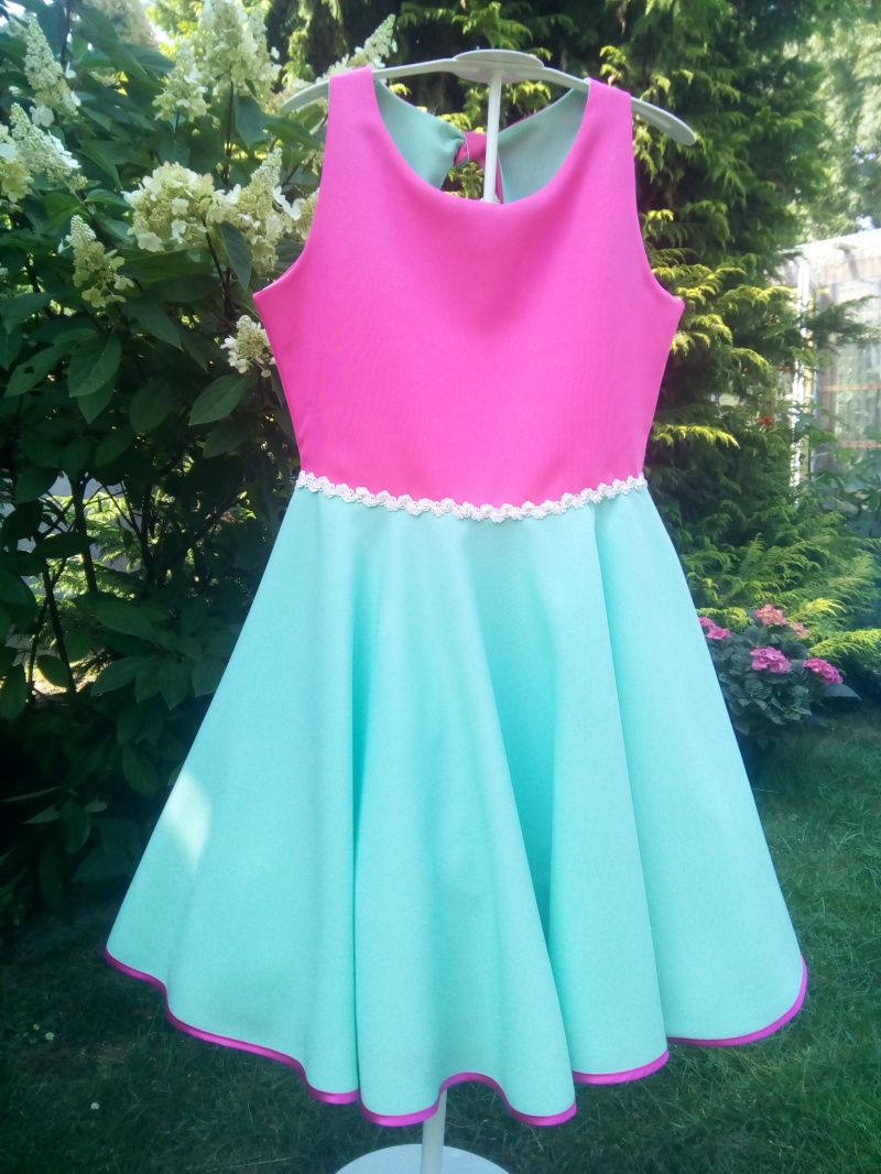  - RiBo Kinderkleid Leni Einschulungskleid festlich pink mint kaufen (Kopie id: 100038465) (Kopie id: 100049732)