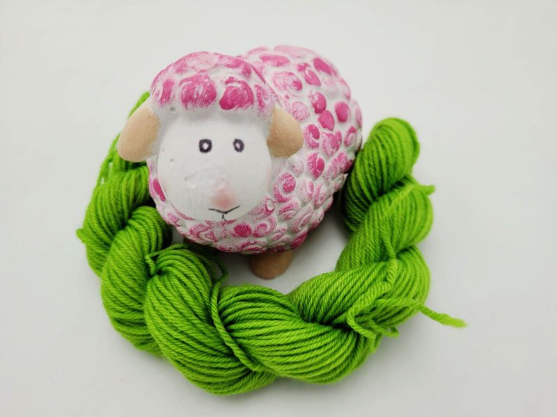 ❤ Handgefärbte Sockenwolle Mini Merino ❤ 20g dunkel Grün