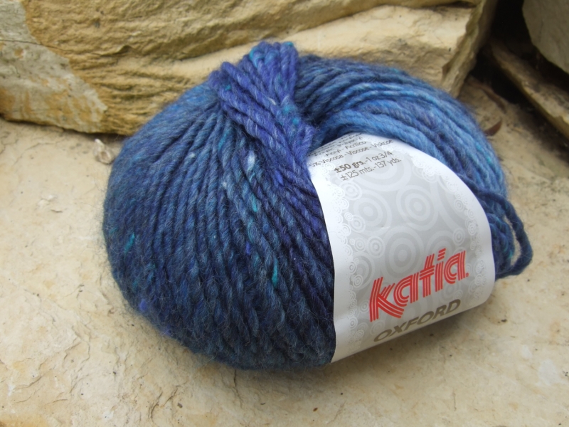  - schöne Tweedwolle von Katia Oxford Farbe 210 in blau
