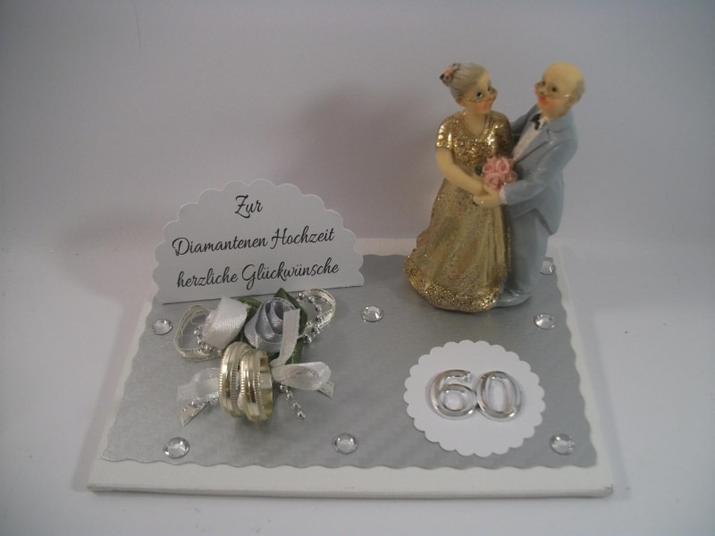Geldgeschenk Diamantene Hochzeit, 60, Ehejubiläum, lange Ehe