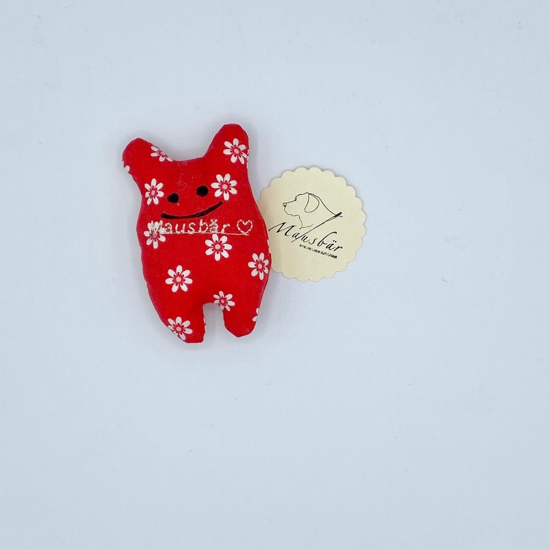 - Taschenmausbär, Taschenfreund, Trösterle, kleiner Freund, Rotweiß, von Mausbär