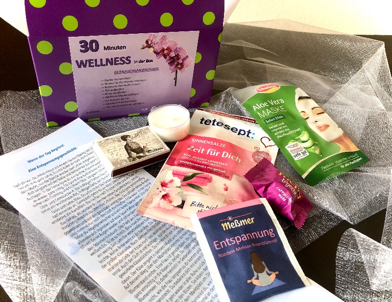 30 Minuten Wellness in der Box, ein besonderes Geschenk speziell verpackt  für besondere Menschen, Wellnessgeschenk