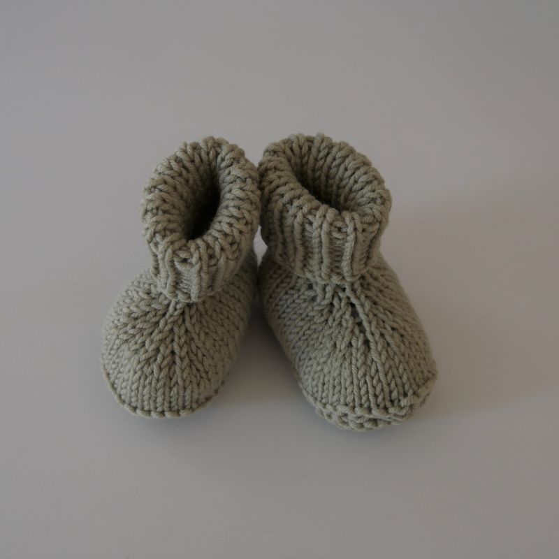  - LINDGRÜN Babyschuhe aus weicher Merino Wolle Booties zimtbienchen kaufen    