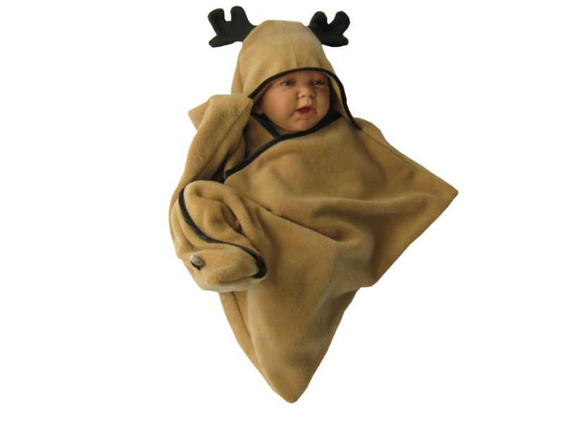  - star fleece baby wrap stern schlafsack pucktuch swaddle einschlagdecke halloween fasching elch
