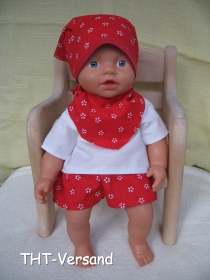 Puppenmode Sommer für Baby Puppen ca. 32 cm *1116a*  