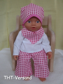 4 tlg. Set - Puppenmode für Baby Puppen ca. 32 cm *215a*   