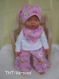 4 tlg. Set - Puppenmode für Baby Puppen ca. 32 cm *220a*    