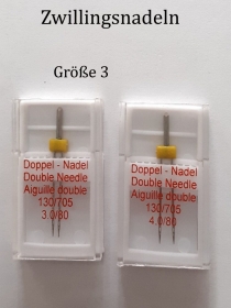 Zwillingsnadel Gr. 3 mm Twins Needle Nähnadeln Nähmaschine-Nadeln  - Handarbeit kaufen