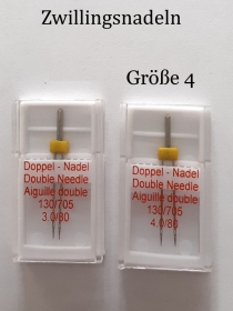 Zwillingsnadel Gr. 4 mm Twins Needle Nähnadeln Nähmaschine-Nadeln  - Handarbeit kaufen