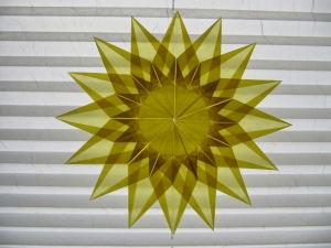 Transparentstern Sonne 28 cm Durchmesser