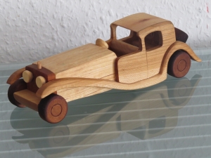Oldtimer Cabrio Limousine UNIKAT Holzauto Modellauto Auto NEU Holz