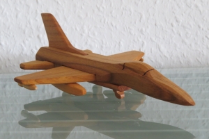 Kampfflugzeug Kampfjet Flugzeug Jet Flieger Jagdflugzeug Jagdbomber Modell Holz Handarbeit - Handarbeit kaufen
