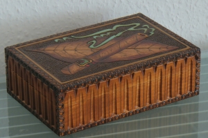 Zigarrenkiste Zigarrenbox Zigarrenetui Zigarren Holzbox Holz Box Kästchen (Kopie id: 100243845) - Handarbeit kaufen
