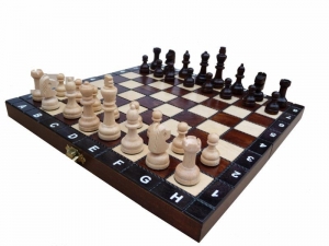 Schach Schachspiel Schachbrett 27 x 27 cm GÜNSTIG Holz Neu braun - Handarbeit kaufen