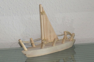 Segelboot Boot Segelyacht Yacht Segelschiff Schiff Modell Holz Handarbeit - Handarbeit kaufen