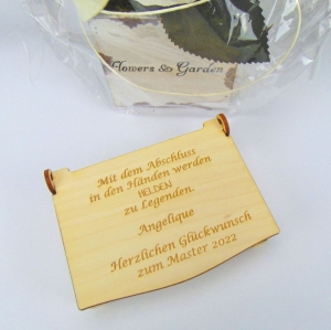  Master 2022 Abschluss Geschenk Schatulle Kiste Geschenkidee Holz Box B3-GST26 - Handarbeit kaufen