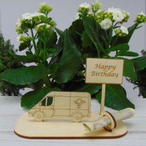 Geschenk für ihren Paketfahrer, Postbote, Postbotin,  -K37- Happy Birthday - Handarbeit kaufen