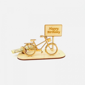 Geldgeschenk Damen, Fahrrad, Geschenk Fahrrad, Geschenk für Biker, -K24- Happy Birthday - Handarbeit kaufen