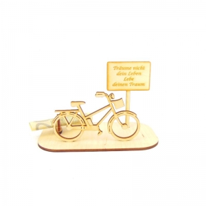 Geldgeschenk Damen, E-Fahrrad Damen, Geschenk Ebike, Geschenk für Biker, -K24- Träume nicht dein Leben - Handarbeit kaufen
