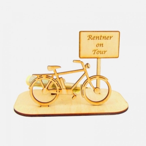 Geld und Gutschein Rentner Herren, E-Fahrrad E-Bike, Personalisiert, -K24- Rentner on Tour