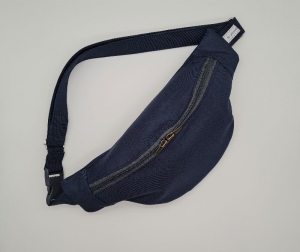  Bauchtasche Hüfttasche in blau, tragbar auch als Crossbag, Umhängetasche, handmade by la piccola Antonella  - Handarbeit kaufen