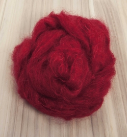 Mohairwolle rot