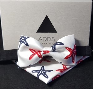 Set Fliege und Einstecktuch bow tie and handkerchief - Adds for Gents