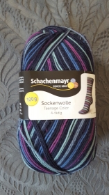 100g Sockenwolle von Schachenmayr *Teenage Color*, 4-fädig