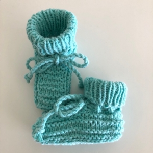 Superleichte zuckersüße Babyschuhe aus Sommerwolle  - Handarbeit kaufen