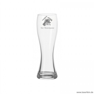 Weißbierglas, Weizenbierglas mit Eurer Wunschgravur -Marke Leonardo
