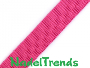 1 m Gurtband 15 mm breit in pink - Handarbeit kaufen