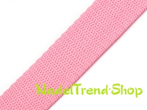 1 m Gurtband 20 mm breit in rosa - Handarbeit kaufen