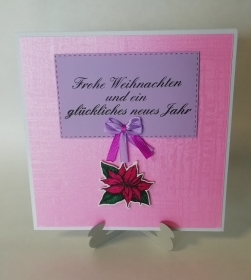 Grußkarte, Karte zum Valentinstag oder zur Hochzeit, Paar, rosa, pink,  ca. 11 x 15 cm  (Kopie id: 100219711)
