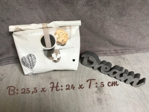 Frühstücksbag  ❤️ Badebag  ❤️ Lunchpaket  ❤️ Schule ♥️ Büro ♥️ Unikat - Coffee - Handarbeit kaufen