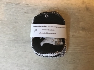 Abschminkpads XL ❤️ 4er ❤️ wiederverwendbar ❤️ Geschenk ❤️ Einzigartig ❤️  Unikate - Katzen schwarz - Handarbeit kaufen