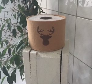  ToilettenpapierBanderole ❤️ KlopapierBanderole ❤️ Hirsche ❤️ Geschenk ❤️ Unikat - Hirschkopf - Handarbeit kaufen